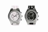 Black and white wristwatches
