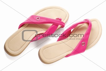 Pair of pink sandals 