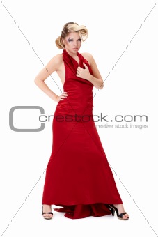 Lady in red