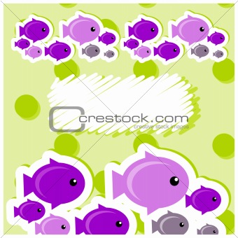 card with fish