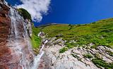 A waterfall in the Alps, Austria