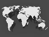 world map black grey