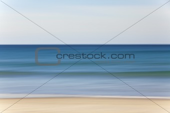 Abstract Motion Blur Beach and Sea Background
