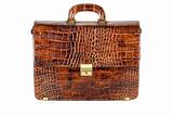 brown expensive briefcase