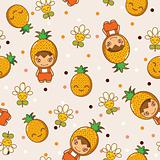 Fruit and Kids Pattern