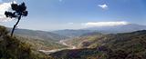 Beautiful panoramic valley of the sicilian hinterland 