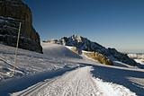 Glacier ski track, Austria
