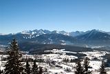 Winter resort view, Austria