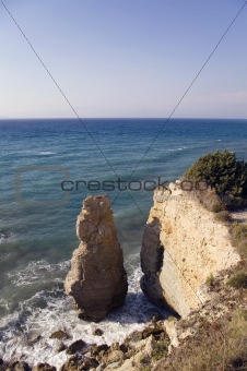 Sea cliff view