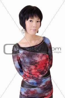 Modem Asian woman
