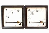 old ammeter and voltmeter