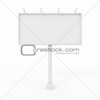 Billboard isolated on white
