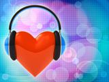 Love music. Abstract background