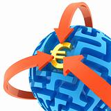 Euro puzzle. Money Sphere Maze solved