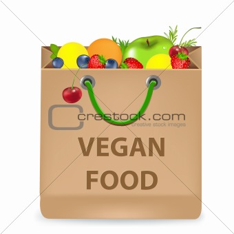 Paper Package With Vegan Products