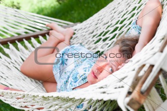 sexy woman in hammock