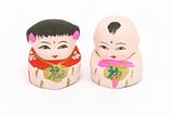 Chinese traditional boy and girl figurines