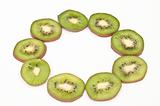 Sliced Kiwi fruit in a ring