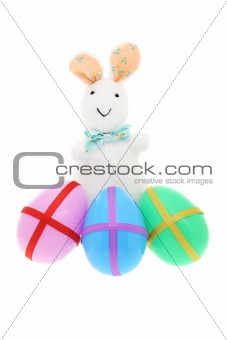 Bunny and Easter eggs