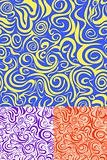 Abstract Swirl Seamless Pattern Set