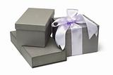Grey gift boxes 