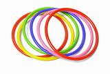 multicolor plastic bangles