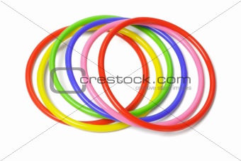 multicolor plastic bangles