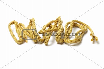 Brown fiber rope