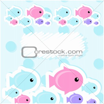 card with fish