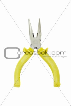 Pliers with yellow handle
