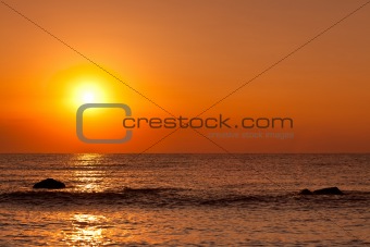 sunrise at sea