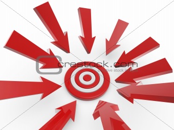 cursor arrow on target