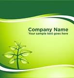 Vector GREEN image of corporate identity template
