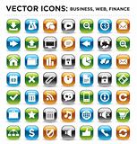 vector business web finance icons