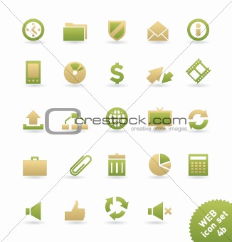 WEB and COMMUNICATION vector icon set