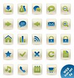 WEB and COMMUNICATION Vector icon/button set