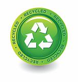 Vector Green Recycle Label