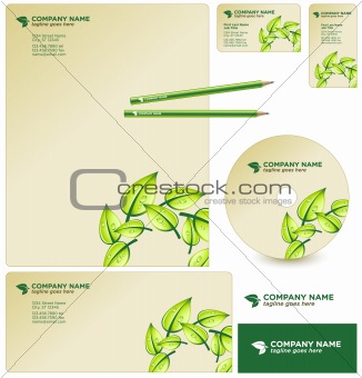 Vector GREEN business package / corporate identity template