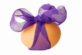 egg with a ribbon