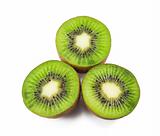 kiwi fruit on white