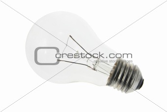Light Bulb on white