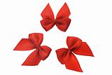 Red decorative bows 