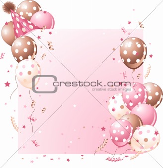 Pink Birthday card