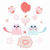funny cats with hearts