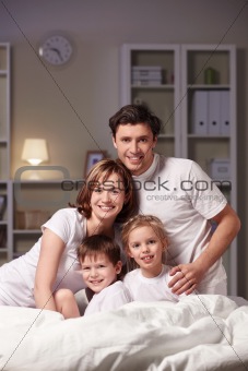 Smiling family