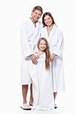 Family in robes