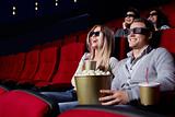 Laughing people at the cinema