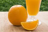 Orange and fresh orange juice