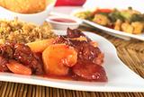 Chinese Sweet and Sour with Chicken and Rice