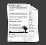 Black and white web template